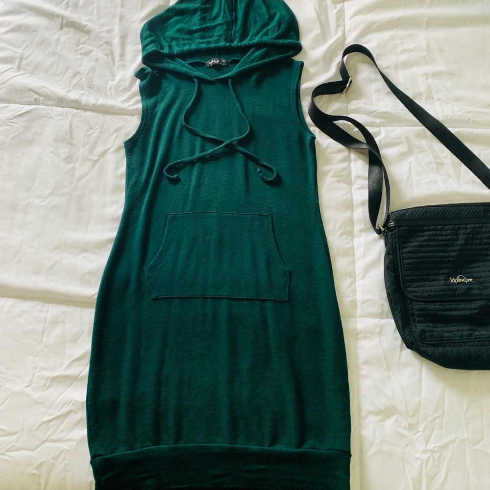 Green sporty Dress/ soft fabric